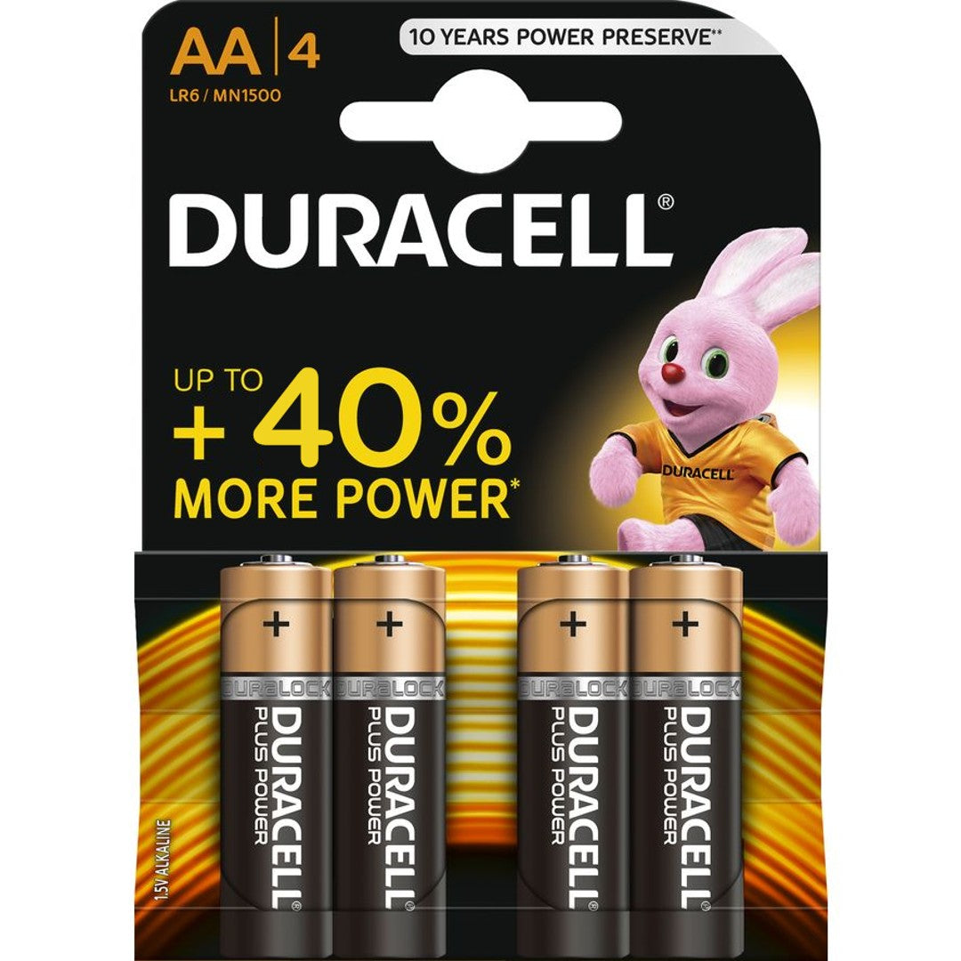 Batterie AA Duracell (Pacco da 4)