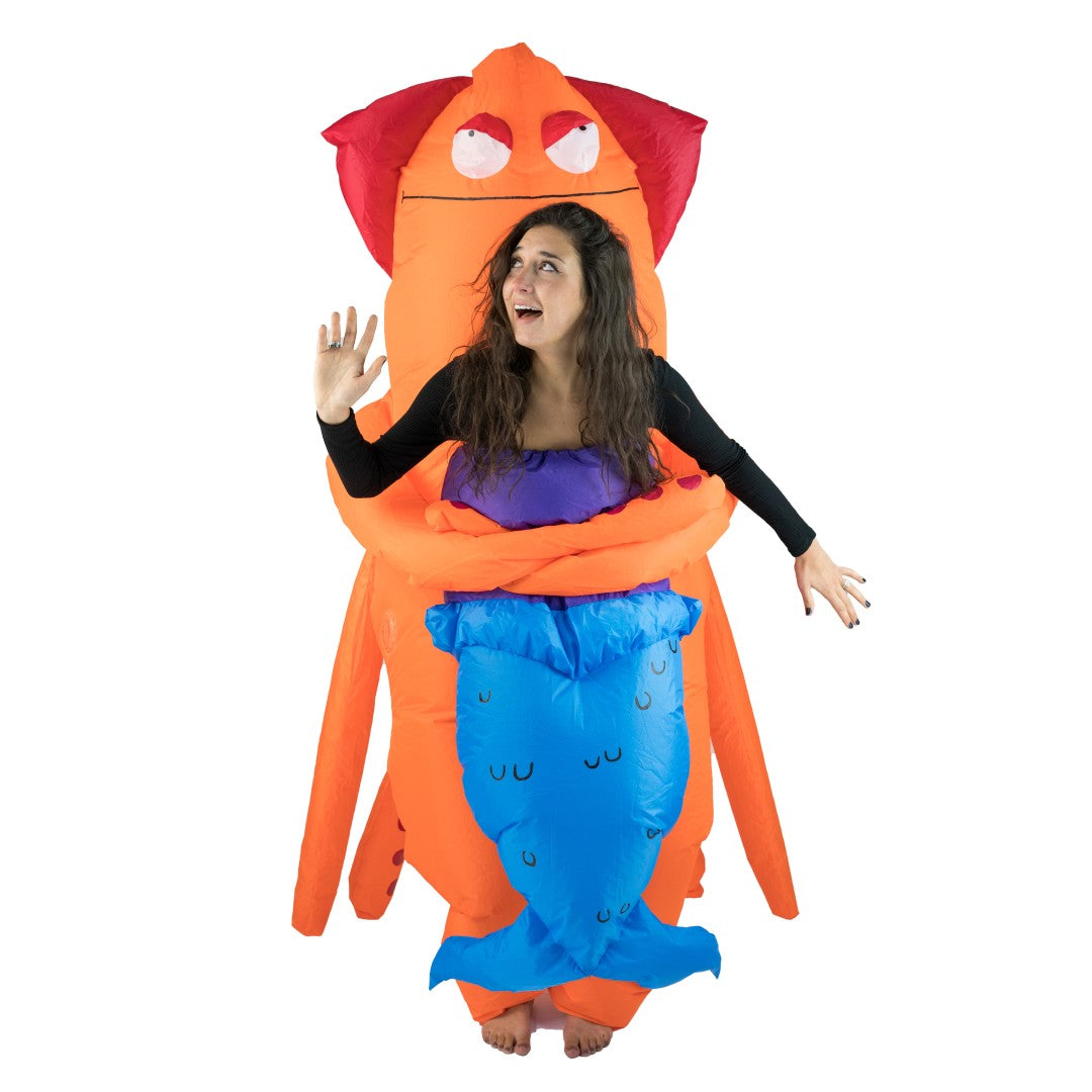 Costume Gonfiabile Cavalcabile da Calamaro Mostruoso