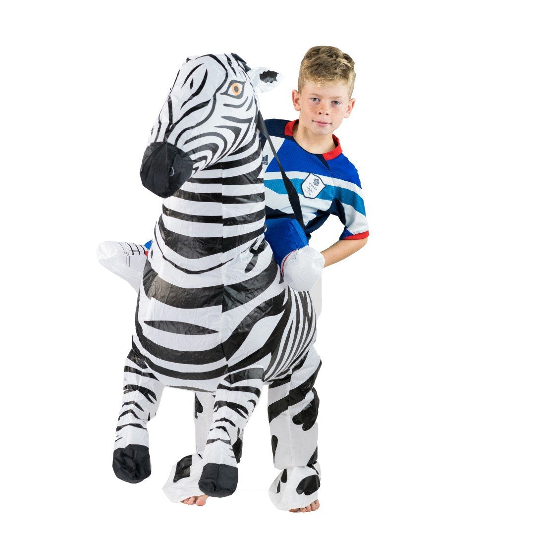 Costume Gonfiabile da Zebra per Bimbi