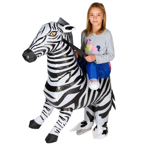 Costume Gonfiabile da Zebra per Bimbi