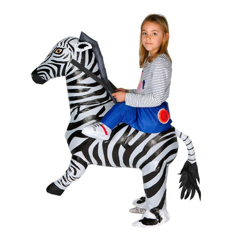 Costume Gonfiabile da Zebra per Bimbi