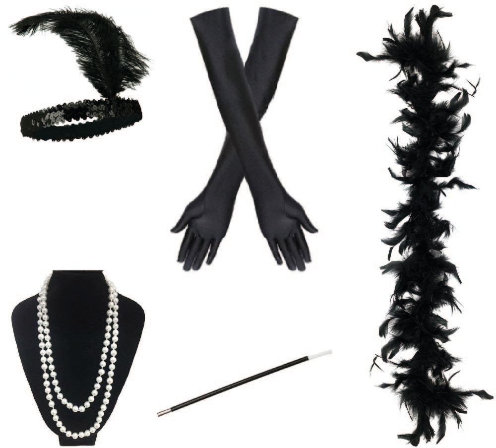 Accessori da Femme Fatale del 1920 per donna