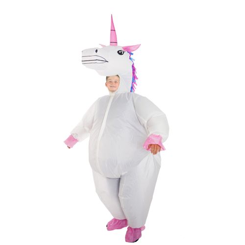 Costume gonfiabile Deluxe Unicorno per bambini